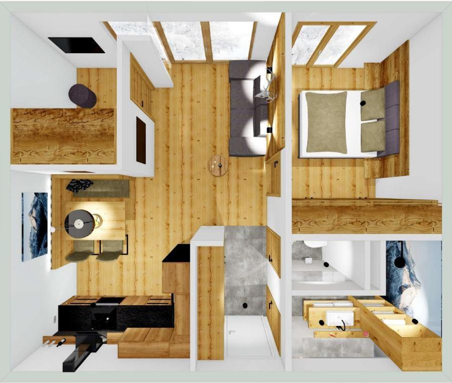 Familienwohnung Wildspitze 菲根 外观 照片